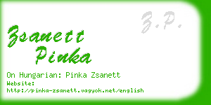 zsanett pinka business card